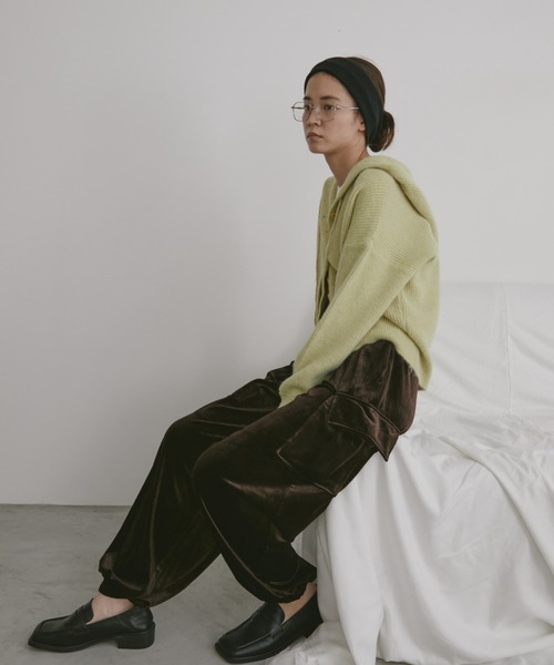 duei(デュイ)の「ベロアカーゴパンツ(カーゴパンツ・レディース・ブラック/ブラウン・FREE)」の17枚目の写真