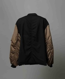 プライムオーバーMA-1スリーブダブルブレストカーブジップテーラード