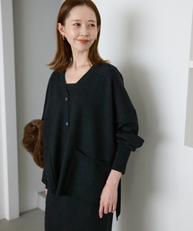 スローブイエナ　ペプラムビスチェ　黒　ブラック SLOBE IENA（スローブイエナ）の「ペプラムビスチェ（ニット