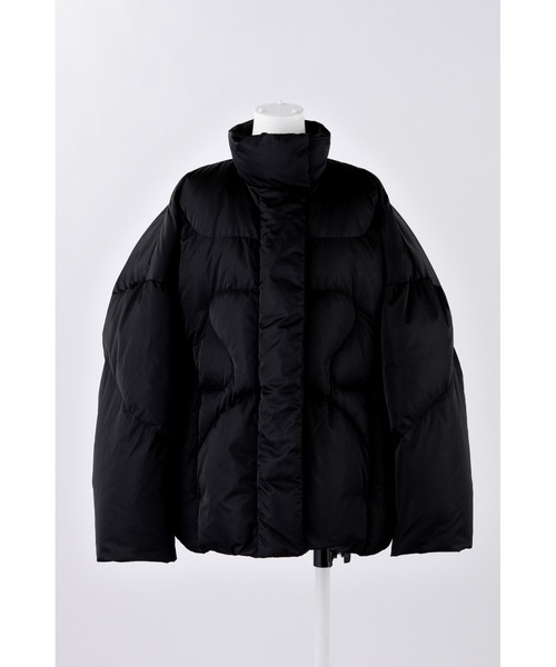ENFOLD ジャケット　コート　ブラック　アウター　　ダウン　36 ENFOLD(エンフォルド)｜SOLOTEXサテン ショートダウン JK/ジャケット