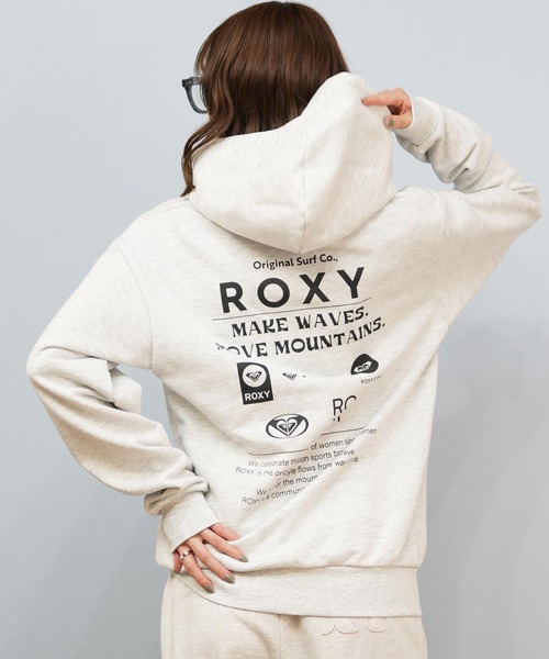 ROXY(ロキシー)の「ROXY/ロキシー バックプリントパーカー RZP254027(パーカー・レディース・ピンク/ホワイト/ヘザーグレー/ブラック・L/M)」の3枚目の写真