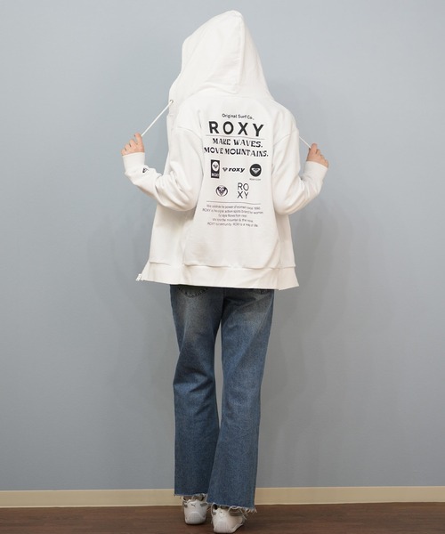 ROXY(ロキシー)の「ROXY/ロキシー バックプリントパーカー RZP254027(パーカー・レディース・ピンク/ホワイト/ヘザーグレー/ブラック・L/M)」の8枚目の写真