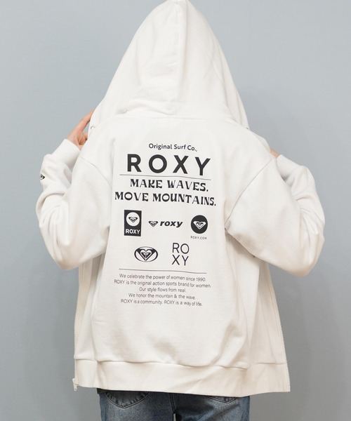 ROXY(ロキシー)の「ROXY/ロキシー バックプリントパーカー RZP254027(パーカー・レディース・ピンク/ホワイト/ヘザーグレー/ブラック・L/M)」の6枚目の写真