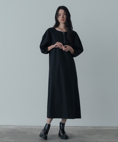 GALLEST（ギャレスト）の「フォルムスリーブワンピース（ワンピース・レディース・ブラック/グレー・34/38）」の3枚目の写真