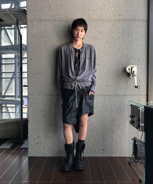 MASONPRINCE（メイソンプリンス）の「フェイクツーピース ボーダー カーディガン KS3249【MASONPRINCE】【2025AW】（カーディガン/ボレロ・メンズ・ブルー系その他/グレー系その他・L/M/S）」の4枚目の写真