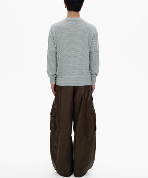 MASONPRINCE（メイソンプリンス）の「フェイクツーピース ボーダー カーディガン KS3249【MASONPRINCE】【2025AW】（カーディガン/ボレロ・メンズ・ブルー系その他/グレー系その他・L/M/S）」の7枚目の写真