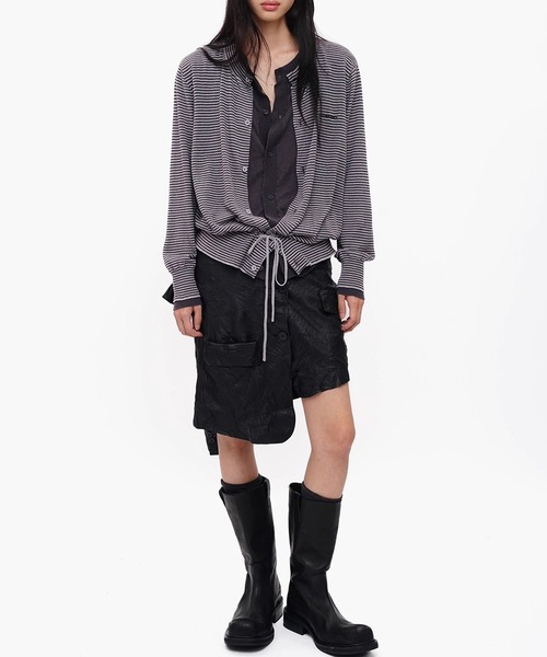 MASONPRINCE（メイソンプリンス）の「フェイクツーピース ボーダー カーディガン KS3249【MASONPRINCE】【2025AW】（カーディガン/ボレロ・メンズ・ブルー系その他/グレー系その他・L/M/S）」の10枚目の写真