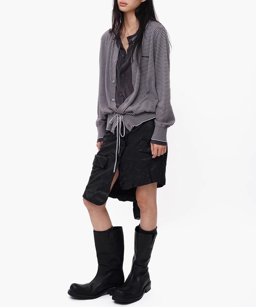 MASONPRINCE（メイソンプリンス）の「フェイクツーピース ボーダー カーディガン KS3249【MASONPRINCE】【2025AW】（カーディガン/ボレロ・メンズ・ブルー系その他/グレー系その他・L/M/S）」の12枚目の写真