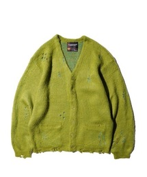 TOWNCRAFT | TOWNCRAFT / タウンクラフト DAMAGED SOLID SHAGGY CARDIGAN ダメージ加工(カーディガン/ボレロ)