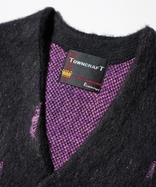 TOWNCRAFT(タウンクラフト)の「TOWNCRAFT / タウンクラフト DAMAGED SOLID SHAGGY CARDIGAN ダメージ加工(カーディガン/ボレロ・メンズ・ブラック×ブラック/ブラック/マスタード/グリーン・MEDIUM/LARGE/X-SMALL)」の8枚目の写真