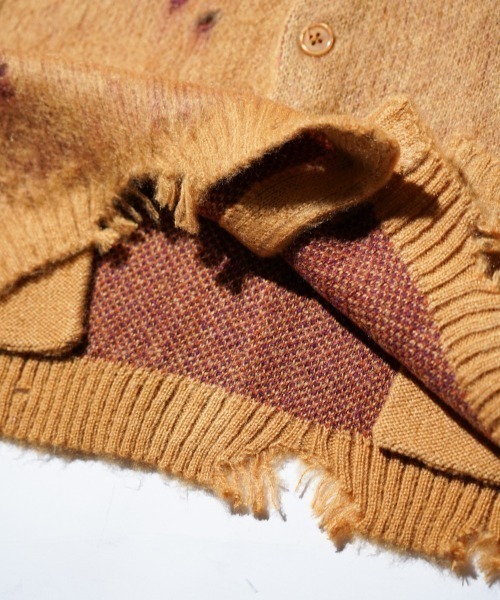 TOWNCRAFT(タウンクラフト)の「TOWNCRAFT / タウンクラフト DAMAGED SOLID SHAGGY CARDIGAN ダメージ加工(カーディガン/ボレロ・メンズ・ブラック×ブラック/ブラック/マスタード/グリーン・MEDIUM/LARGE/X-SMALL)」の19枚目の写真