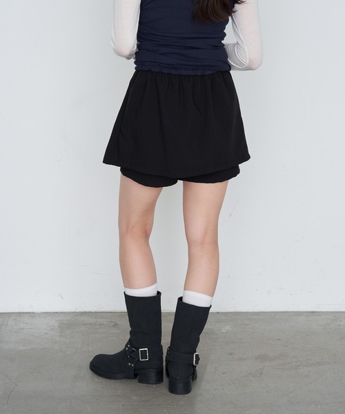 RAY CASSIN（レイカズン）の「スリットレイヤードスカパン（スカート・レディース・ブラック系その他2/ブラック/ブラウン系その他2/グレー・FREE）」の10枚目の写真