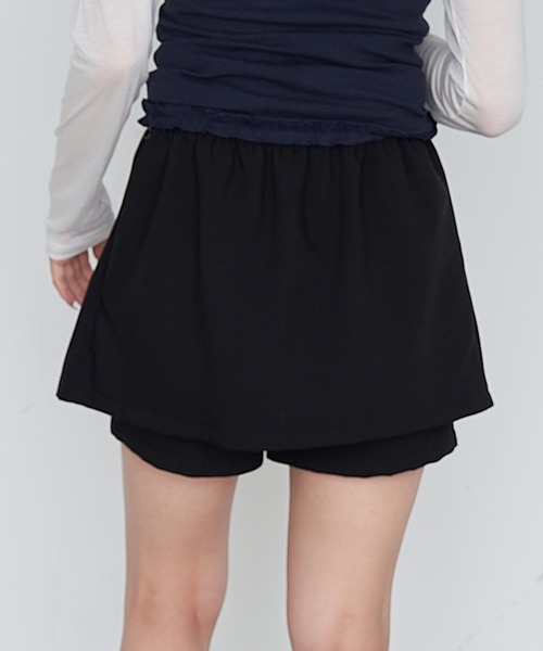 RAY CASSIN（レイカズン）の「スリットレイヤードスカパン（スカート・レディース・ブラック系その他2/ブラック/ブラウン系その他2/グレー・FREE）」の16枚目の写真