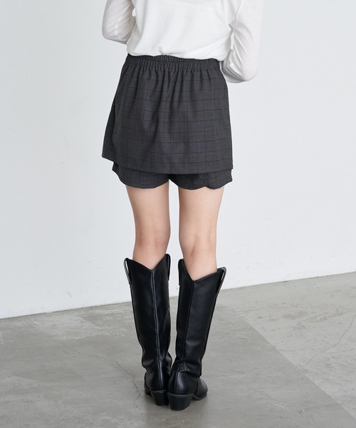 RAY CASSIN（レイカズン）の「スリットレイヤードスカパン（スカート・レディース・ブラック系その他2/ブラック/ブラウン系その他2/グレー・FREE）」の19枚目の写真