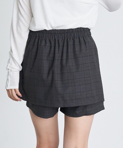 RAY CASSIN（レイカズン）の「スリットレイヤードスカパン（スカート・レディース・ブラック系その他2/ブラック/ブラウン系その他2/グレー・FREE）」の18枚目の写真