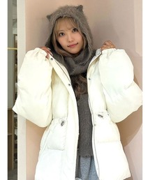 CALNAMUR（カルナムール）の「キャットシャギーマフラーキャップ（ニットキャップ/ビーニー）」