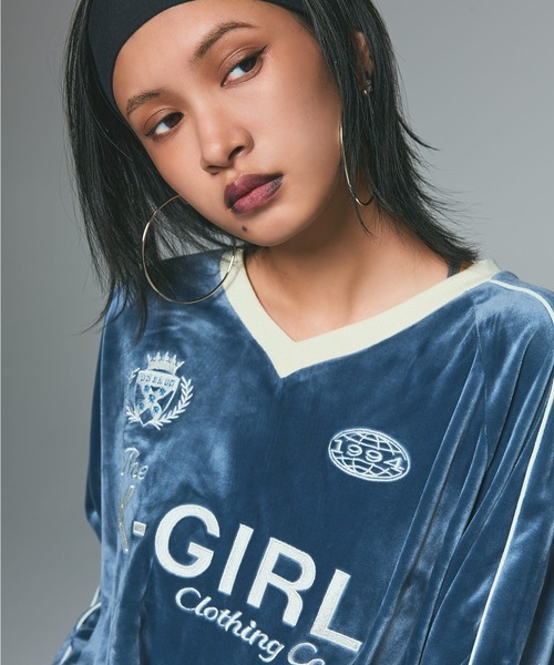 ワンピース X-girl VELOUR GAME SHIRT DRESS X-girl｜X-girl/(W)VELOUR GAME SHIRT DRESS | Rakuten Fashion(楽天