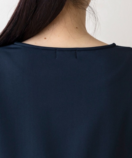 Sono(ソーノ)の「【SONO/ソーノ】【WARM STRETCH】ダブルペプラムプルオーバー(Tシャツ/カットソー・レディース・ネイビー/ホワイト/ブラック・F)」の20枚目の写真