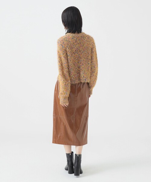 B:MING by BEAMS（ビーミングバイビームス）の「ミックスヤーン ニット (手洗い可)（ニット/セーター・レディース・ライトブルー/ベージュ/イエロー・ONE SIZE）」の12枚目の写真