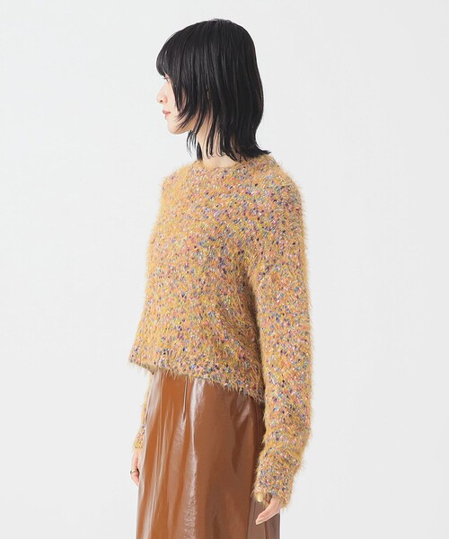 B:MING by BEAMS（ビーミングバイビームス）の「ミックスヤーン ニット (手洗い可)（ニット/セーター・レディース・ライトブルー/ベージュ/イエロー・ONE SIZE）」の13枚目の写真