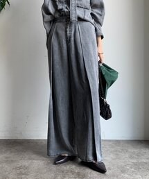 DouDou | 【WEB限定】ワイドタックリヨセルデニムパンツ(デニムパンツ)