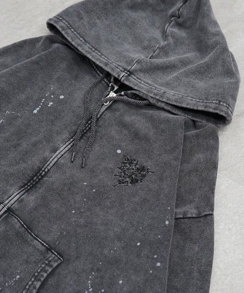 AW 裏毛 トゲハート 刺繍 ZIPパーカー メンズ レディース ユニセックス