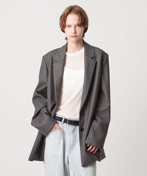 AEWEN MATOPH（イウエン マトフ）の「＜AEWEN MATOPH＞ウール パワーショルダージャケットコート（その他アウター・レディース・ブラック/グレー・34/36/38）」の7枚目の写真