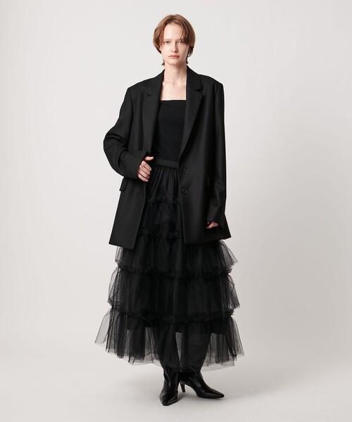 AEWEN MATOPH（イウエン マトフ）の「＜AEWEN MATOPH＞ウール パワーショルダージャケットコート（その他アウター・レディース・ブラック/グレー・34/36/38）」の17枚目の写真