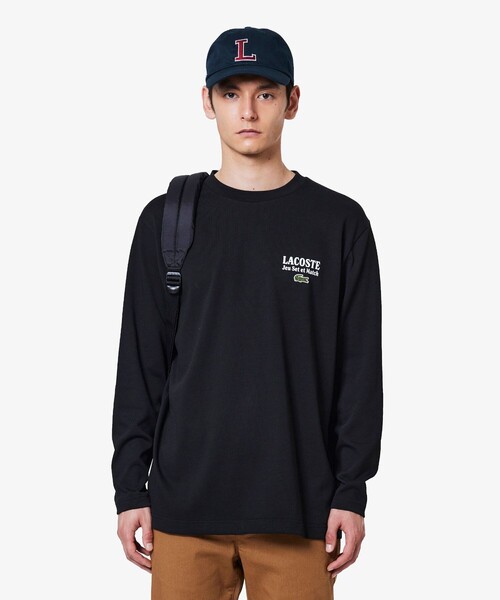 LACOSTE(ラコステ)の「Jeu Set et MatchロングスリーブTシャツ(Tシャツ/カットソー・メンズ・ホワイト/ネイビー/ブラック・2/4/3/5)」の2枚目の写真