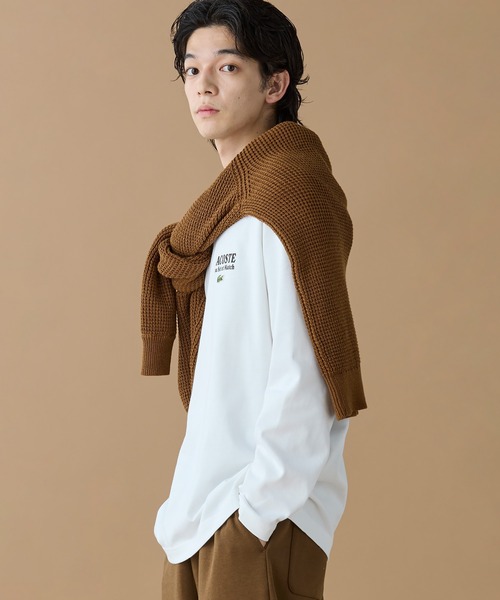 LACOSTE(ラコステ)の「Jeu Set et MatchロングスリーブTシャツ(Tシャツ/カットソー・メンズ・ホワイト/ネイビー/ブラック・2/4/3/5)」の13枚目の写真