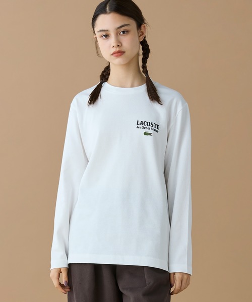 LACOSTE(ラコステ)の「Jeu Set et MatchロングスリーブTシャツ(Tシャツ/カットソー・メンズ・ホワイト/ネイビー/ブラック・2/4/3/5)」の18枚目の写真