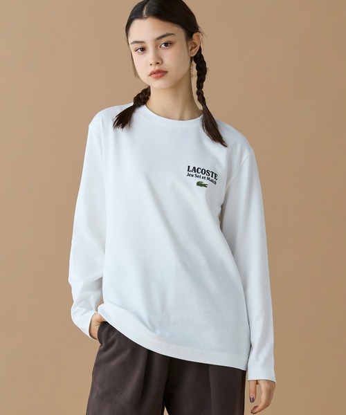 LACOSTE(ラコステ)の「Jeu Set et MatchロングスリーブTシャツ(Tシャツ/カットソー・メンズ・ホワイト/ネイビー/ブラック・2/4/3/5)」の19枚目の写真