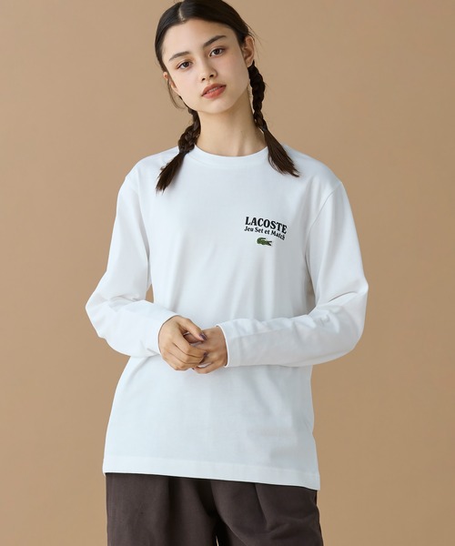 LACOSTE(ラコステ)の「Jeu Set et MatchロングスリーブTシャツ(Tシャツ/カットソー・メンズ・ホワイト/ネイビー/ブラック・2/4/3/5)」の20枚目の写真
