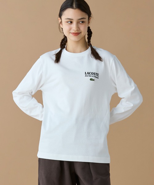 LACOSTE(ラコステ)の「Jeu Set et MatchロングスリーブTシャツ(Tシャツ/カットソー・メンズ・ホワイト/ネイビー/ブラック・2/4/3/5)」の21枚目の写真