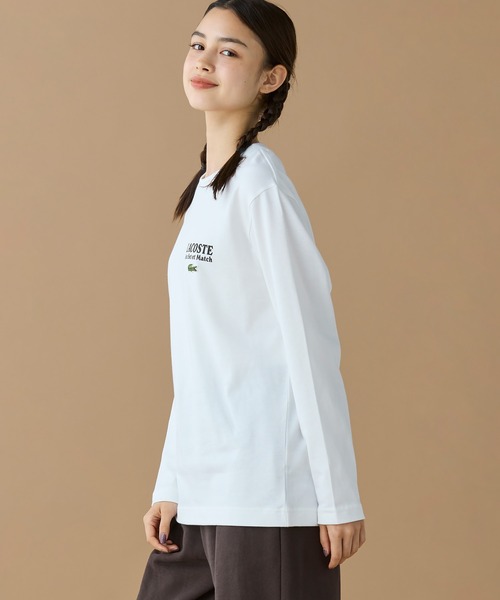LACOSTE(ラコステ)の「Jeu Set et MatchロングスリーブTシャツ(Tシャツ/カットソー・メンズ・ホワイト/ネイビー/ブラック・2/4/3/5)」の22枚目の写真