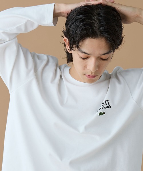 LACOSTE(ラコステ)の「Jeu Set et MatchロングスリーブTシャツ(Tシャツ/カットソー・メンズ・ホワイト/ネイビー/ブラック・2/4/3/5)」の15枚目の写真