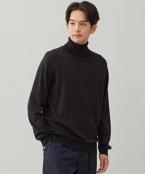 UNFILO（アンフィーロ）の「ソフトサーモ アンチピリングニット タートルネック（ニット/セーター・メンズ・ブラック系/ネイビー系/グレー系・X-LARGE/LARGE/MEDIUM）」の19枚目の写真