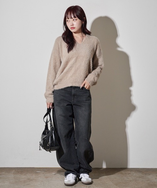 Levi's（リーバイス）の「LEVI'S/リーバイス BAGGY DAD バレルジーンズ（デニムパンツ・レディース・ブラック・W24xL32/W26xL32/W25xL32）」の9枚目の写真