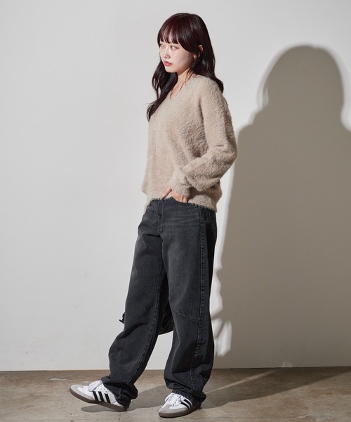 Levi's（リーバイス）の「LEVI'S/リーバイス BAGGY DAD バレルジーンズ（デニムパンツ・レディース・ブラック・W24xL32/W26xL32/W25xL32）」の11枚目の写真