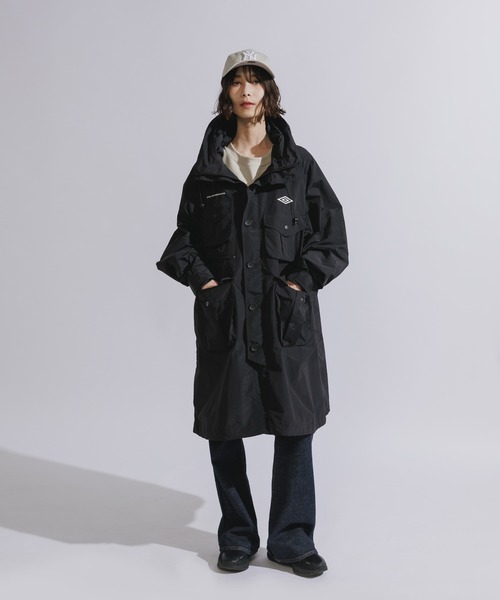 【未使用】White Mountaineering × KIU　モッズコート　黒 WHITE MOUNTAINEERING（ホワイトマウンテニアリング）の「White