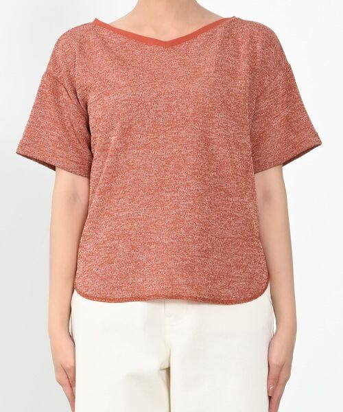 COHINA(コヒナ)の「2wayゆるカットトップス 【低身長・小柄女性】(Tシャツ/カットソー・レディース・オレンジ/ピンク/グレー・ONE SIZE)」の8枚目の写真