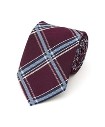 Perfect Suit FActory | レギュラーネクタイ　チェック柄　ワイン/ブラウン/ネイビー(ネクタイ)