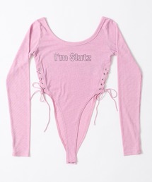 dollslutz（ドルズラッツ）の「【dollslutz】glitter high up body suit / 【ﾄﾞﾙｽﾞﾗｯﾂ】グリッターハイアップボディースーツ（Tシャツ/カットソー）」