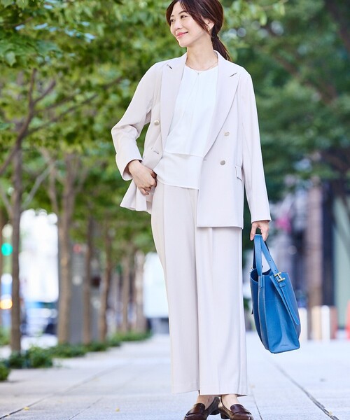 abahouse mavie（アバハウスマヴィ）の「【エニデイカセット/セットアップ対応】ダブルジャケット（テーラードジャケット・レディース・ダークネイビー/ブラック/グレイッシュベージュ・36/38）」の10枚目の写真