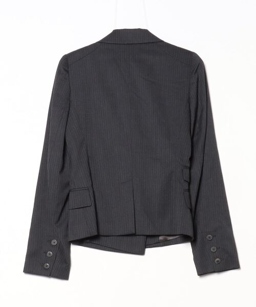 未使用品✨エポカウォモ テーラードジャケット アンコン リネン ストライプ 44 未使用品✨エポカウォモ テーラードジャケット アンコン リネン