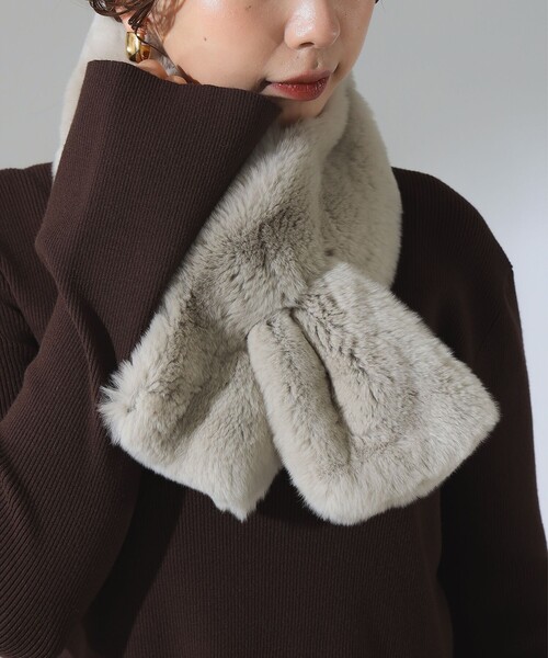 リアル ラビット マフラー（マフラー）｜Demi-Luxe BEAMS（デミルクス