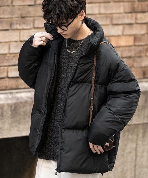 Rocky Monroe（ロッキーモンロー）の「オーバーサイズファイバーダウン中綿ジャケット（ダウンジャケット/コート・メンズ・オフホワイト/ブラック/カーキ/ブルー/ネイビー/ベージュ/チャコール/グレー・XL/L/M）」の17枚目の写真