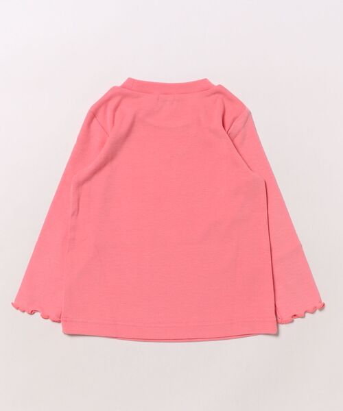 HAKKA BABY（ハッカベビー）の「[ベビー]ウォームフライス長袖Tシャツ（Tシャツ/カットソー・キッズ・オフホワイト/ピンク・80ｃｍ/90cm）」の3枚目の写真