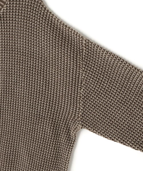 DANKE SCHON（ダンケシェーン）の「【WEB&DEPOT限定】DankeSchon/ダンケシェーン/PIGMENT STONE DAMAGE AZE CREWNECK（ニット/セーター・メンズ・ブラック/ブラウン・L/M）」の7枚目の写真