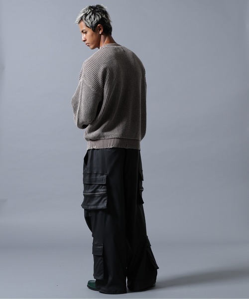 DANKE SCHON(ダンケシェーン)の「【WEB&DEPOT限定】DankeSchon/ダンケシェーン/PIGMENT STONE DAMAGE AZE CREWNECK(ニット/セーター・メンズ・ブラック/ブラウン・L/M)」の16枚目の写真